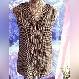 🚩Banana Republic Black & White  Houndstooth Top.Size: XS